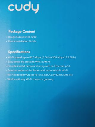 Repetidor WiFi Cudy AC1200 Mesh