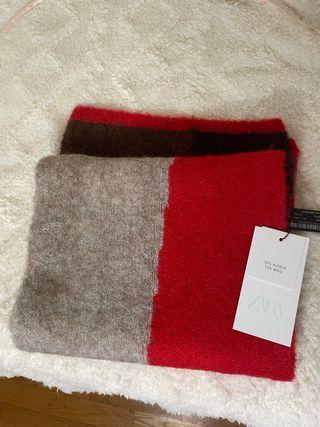 Bufanda Zara Lana y Alpaca Nueva