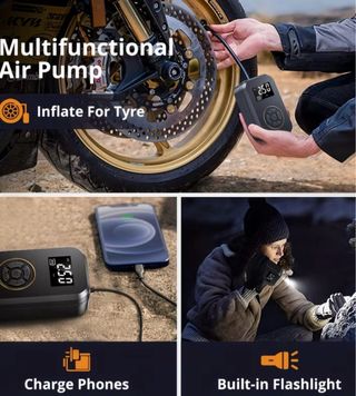 Inflador Neumáticos Portátil Coche Moto