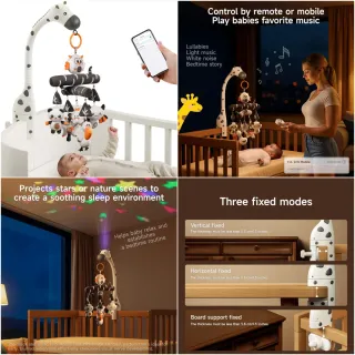 Móvil para cuna TK Tumama + Juguetes varios