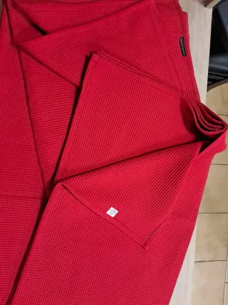Colcha Cama Matrimonial Roja