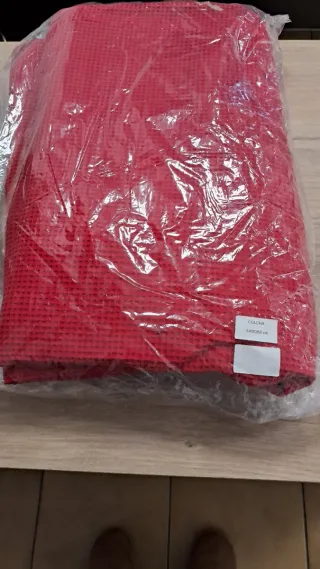 Colcha Cama Matrimonial Roja