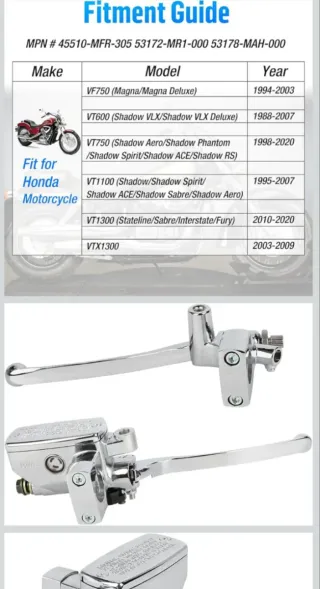 Maneta de freno y Embrague Cilindro Maestro Cromad