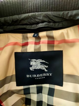 Abrigo Burberry Negro