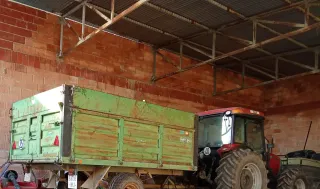 Remolque agrícola verde