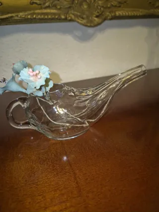 2 jarras de cristal tallado