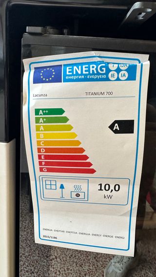 Estufa Lacunza Titanium 701