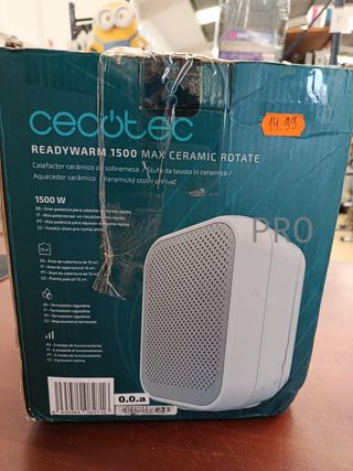 Calefactor Cerámico - ReadyWarm 1500 Max Ceramic Rotate - Cecotec
