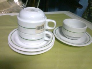 Conjunto de  12 chávenas de café Costa Verde novas