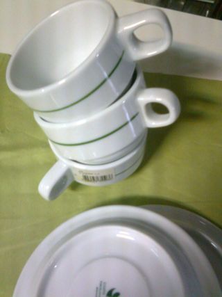 Conjunto de  12 chávenas de café Costa Verde novas