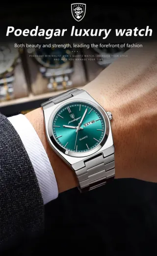 Reloj Poedagar Hombre Esfera Verde