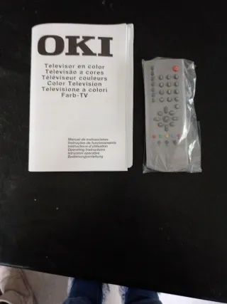 Mando TV Oki con instrucciones