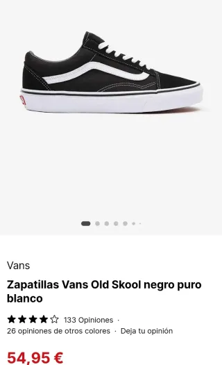 Vans Old Skool Zapatillas Negras Blancas