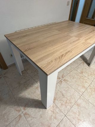 Mesa de comedor extensible madera
