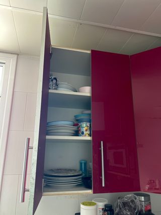 Muebles de cocina rojos