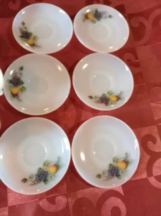 Conjunto de chá/café branco com fruta