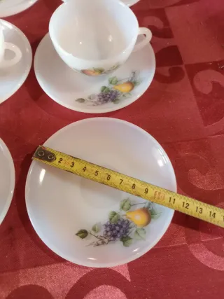 Conjunto de chá/café branco com fruta