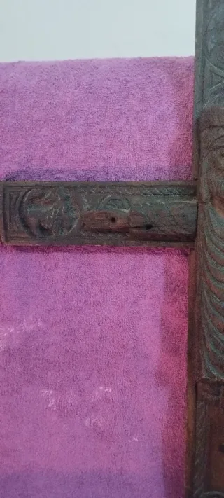 Cristo Románico Madera Tallada