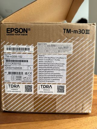 Impresora Epson TM-m30 III Negra