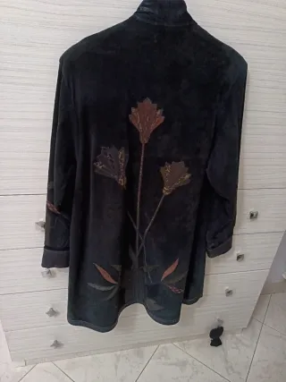 Cappotto vintage pelle e camoscio