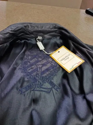 Cappotto vintage pelle e camoscio