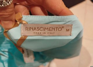 Rinascimento abito da cerimonia azzurro taglia M