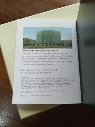 Scatola Rolex Daytona 2008/09 con libretto