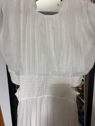 Vestido Zara Blanco Talla XS