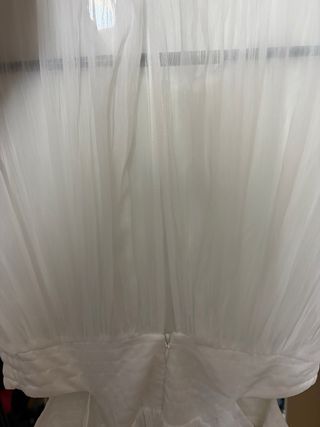 Vestido Zara Blanco Talla XS