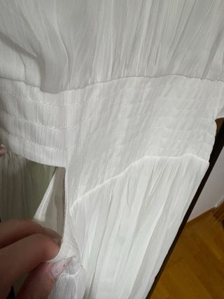 Vestido Zara Blanco Talla XS