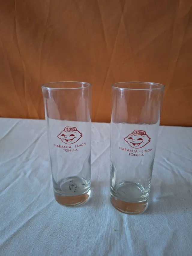Lote 2 bicchieri La Pitusa Arancia-Limone Anni '70