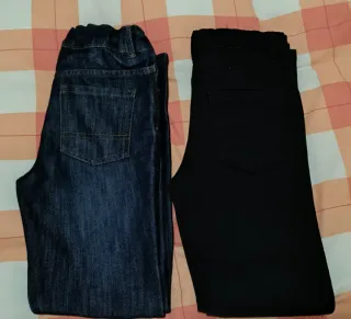 2 Pantalones Vaqueros Niños Talla 9-10