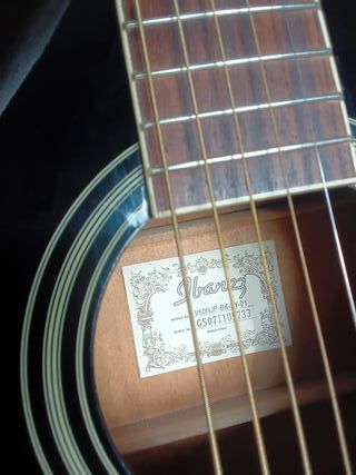 Guitarra Ibanez Electroacústica Negra
