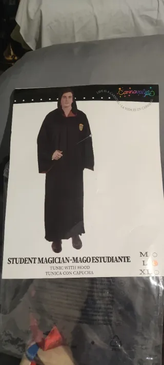 Disfraz Túnica Mago Estudiante Carnavalife Talla L