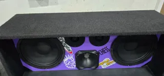 Cajón 2x8 2 Tweeters 1 Trompeta Filtro 3 Vías