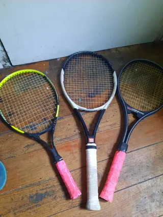 Lote 3 Raquetas Tenis