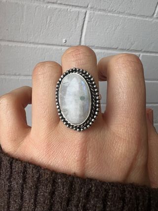 Anello Argento Pietra della Luna