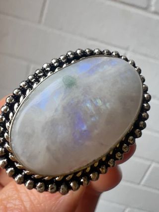Anello Argento Pietra della Luna
