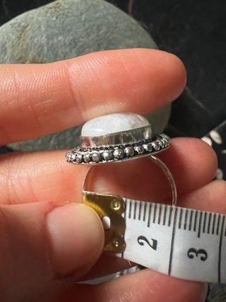 Anello Argento Pietra della Luna