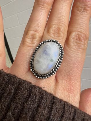 Anello Argento Pietra della Luna