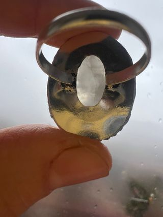 Anello Argento Pietra della Luna
