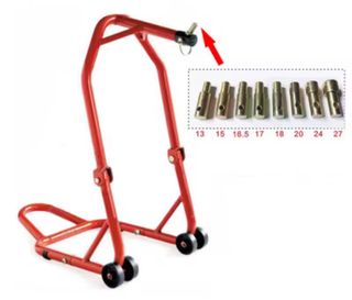 Caballete moto con adaptadores