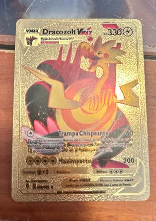Set 3 Cartas Pokémon Oro VMAX: Selebi, Ice, Dracoz