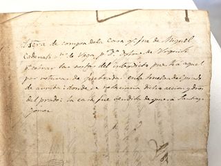 Manuscrito antiguo 16 páginas 1856