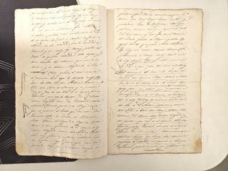 Manuscrito antiguo 16 páginas 1856