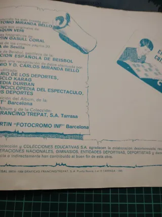 Álbum Promoción Deportiva 1968