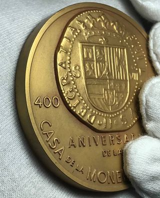 Medalla Casa de la Moneda Sevilla 400 Aniversario