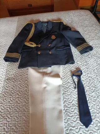 Traje comunión almirante talla 10