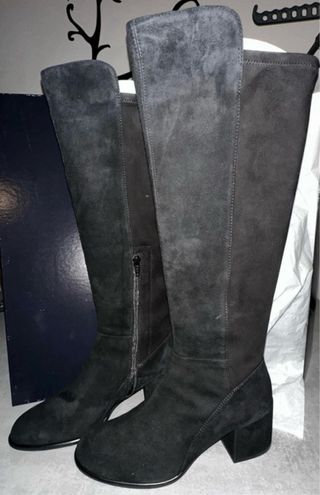 Stivali Status scamosciati neri donna