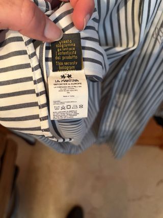 Camisa La Martina Talla M Rayas